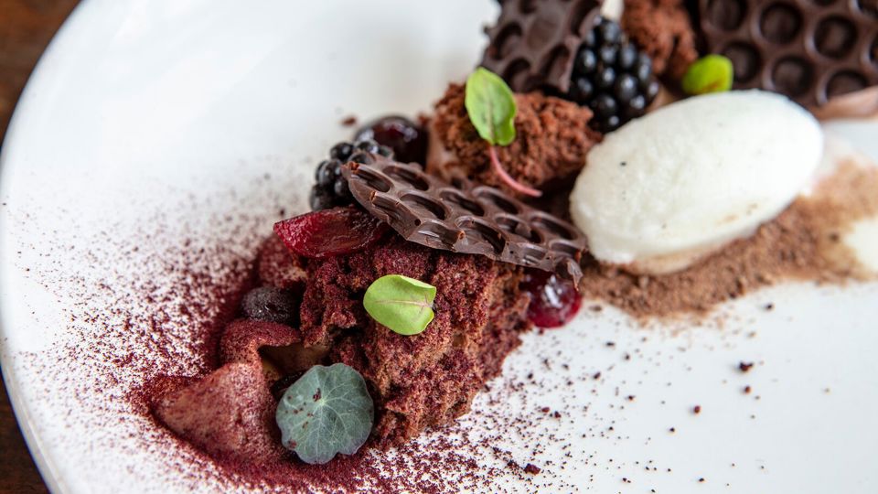 FBC Autumn 2019 menu FBC Autumn 2019 menu Beetroot and dark chocolate cake