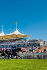 Ryan Moore on Land Force (4) winning the Qatar Richmond Stakes on Ladies' Day on the third day of the Qatar Goodwood Festival 2018 (QGF)..Picture date: Thursday August 2, 2018..Photograph by Christopher Ison ©.07544044177.chris@christopherison.com.www.christopherison.com