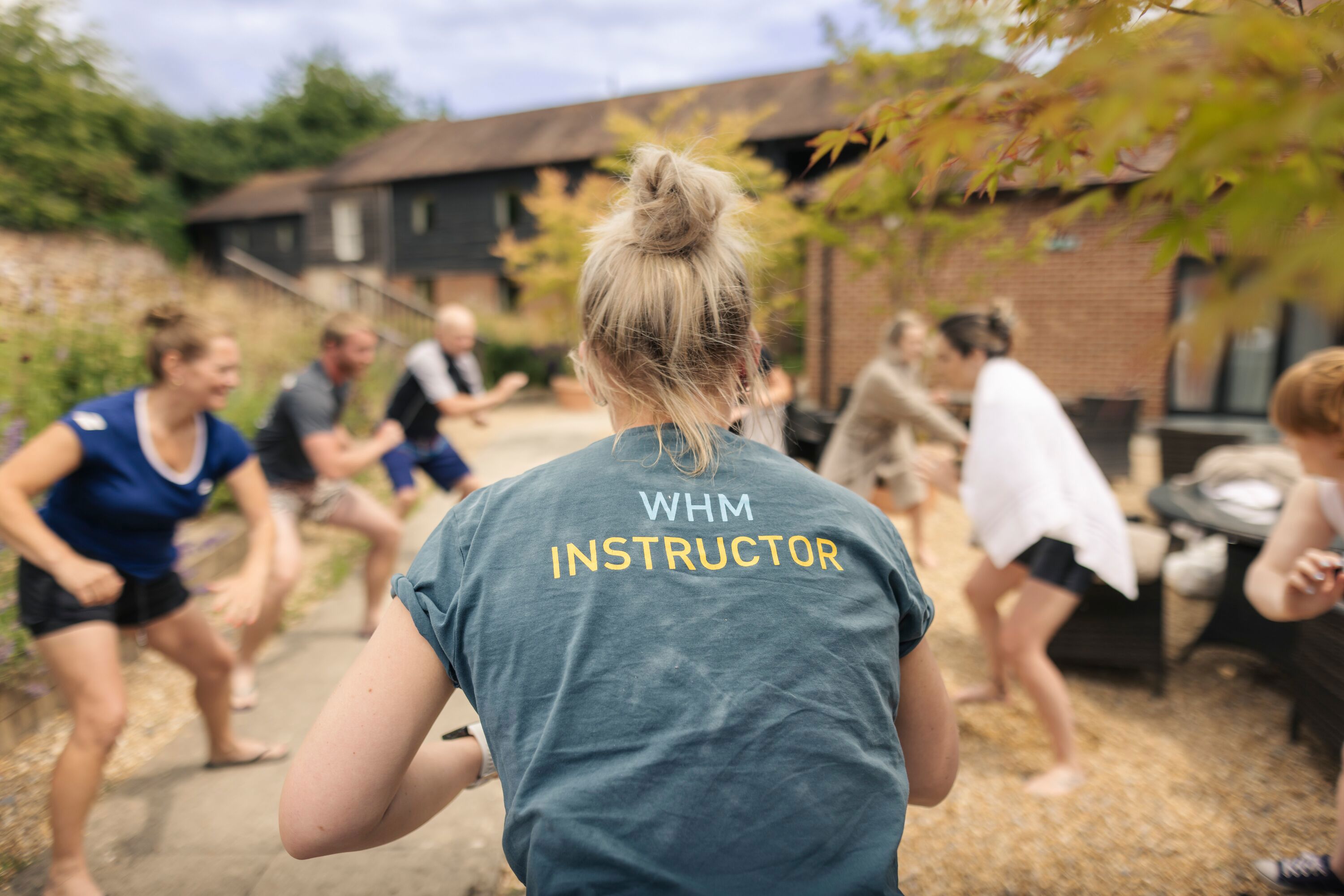 Wim Hoff Workshop at Goodwood Hotel with Sarah Huntley. Participants are Goodwood Staff..Client: Goodwood Health..Picture date: Monday June 26, 2023..Photograph by Christopher Ison ©.07544044177.chris@christopherison.com.www.christopherison.com..IMPORTANT NOTE REGARDING IMAGE LICENCING FOR THIS PHOTOGRAPH: This image is supplied to the client under the terms previously agreed. No sales are permitted unless expressly agreed in writing by the photographer. Sharing with third parties is prohibited without the written permission of the photographer.