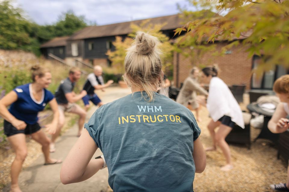 Wim Hoff Workshop at Goodwood Hotel with Sarah Huntley. Participants are Goodwood Staff..Client: Goodwood Health..Picture date: Monday June 26, 2023..Photograph by Christopher Ison ©.07544044177.chris@christopherison.com.www.christopherison.com..IMPORTANT NOTE REGARDING IMAGE LICENCING FOR THIS PHOTOGRAPH: This image is supplied to the client under the terms previously agreed. No sales are permitted unless expressly agreed in writing by the photographer. Sharing with third parties is prohibited without the written permission of the photographer.