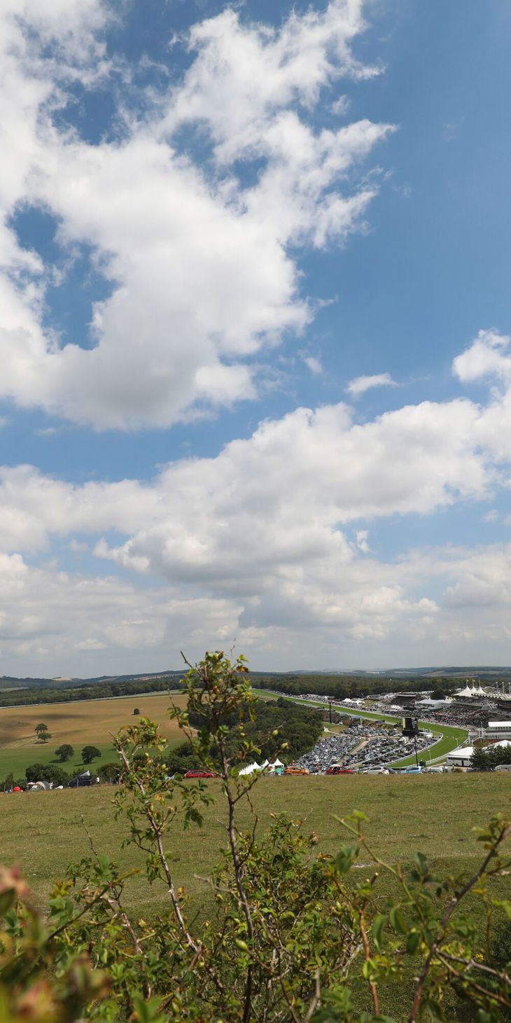 Goodwood Qatar Festival Day 4..View from Trundle Hill