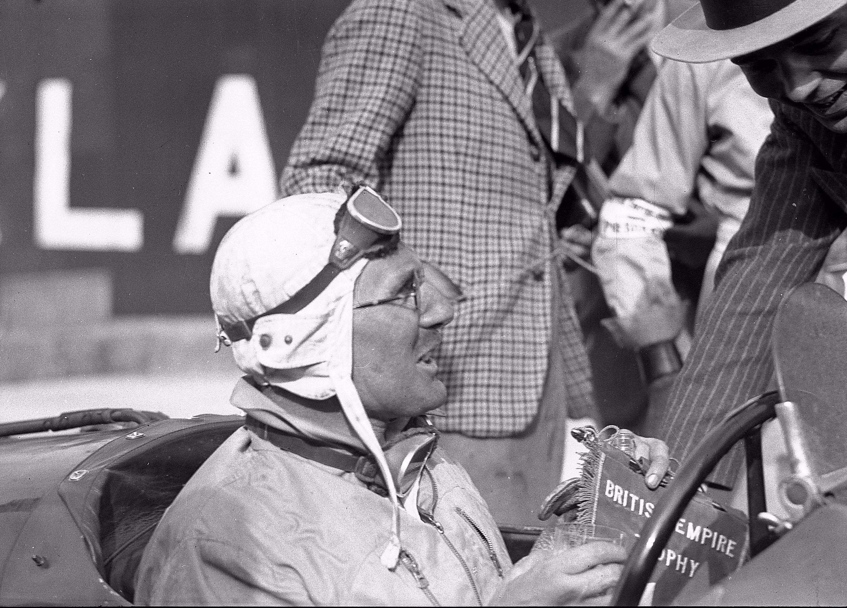Captain George - Eyston in his MG racing days pre-war, again at Brooklands, Goodwood’s predecessor motor circuit.