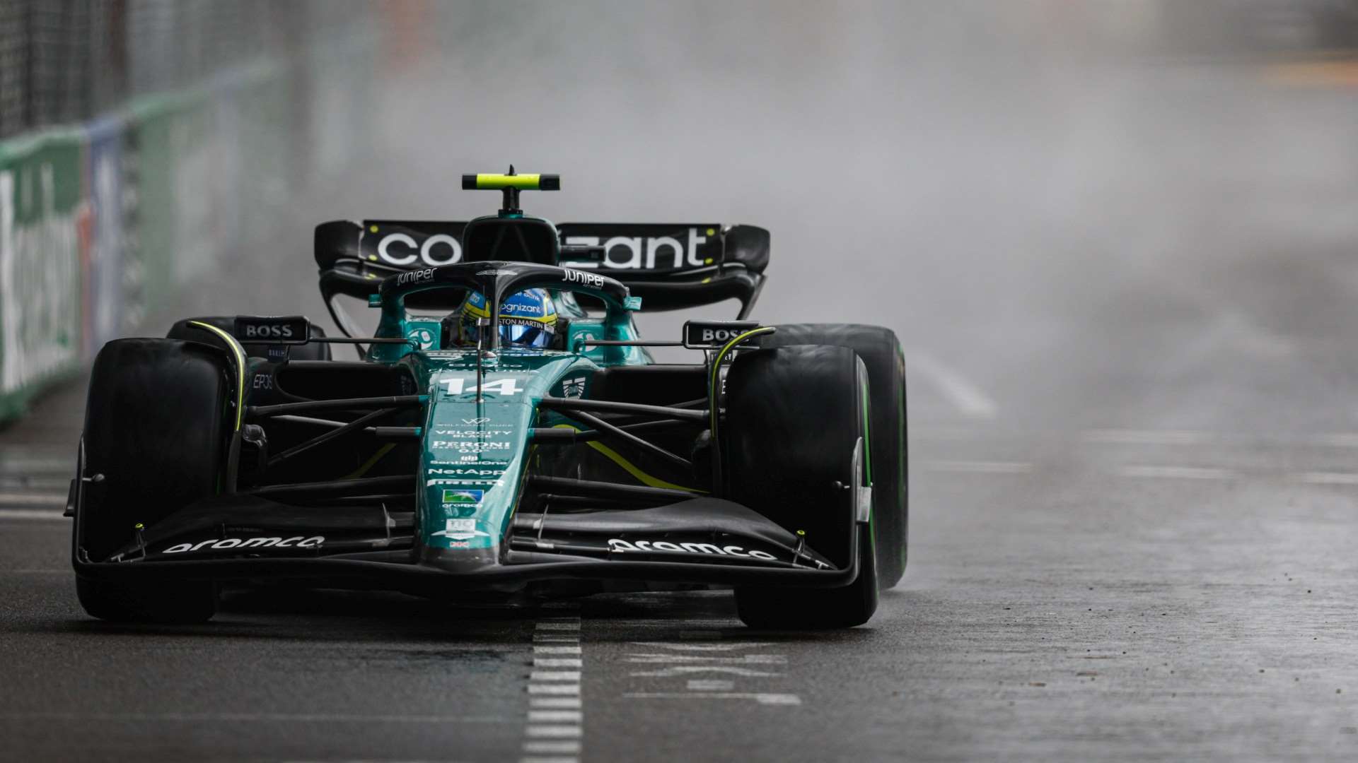 Besides Verstappen, rain was Alonso's greatest adversary around Monaco in 2023.