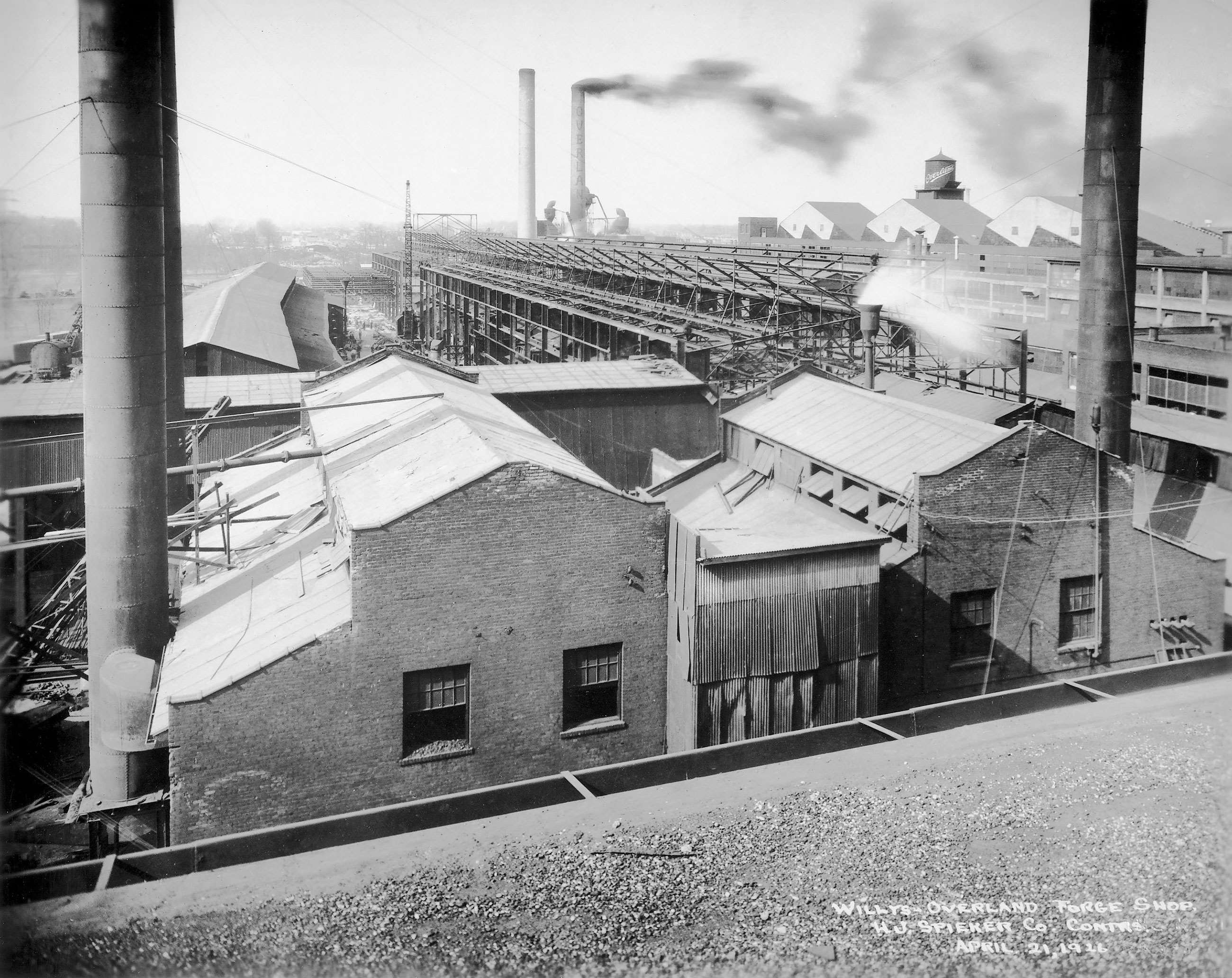 The Willys Overland Forge Shop, April 21st, 1926. 