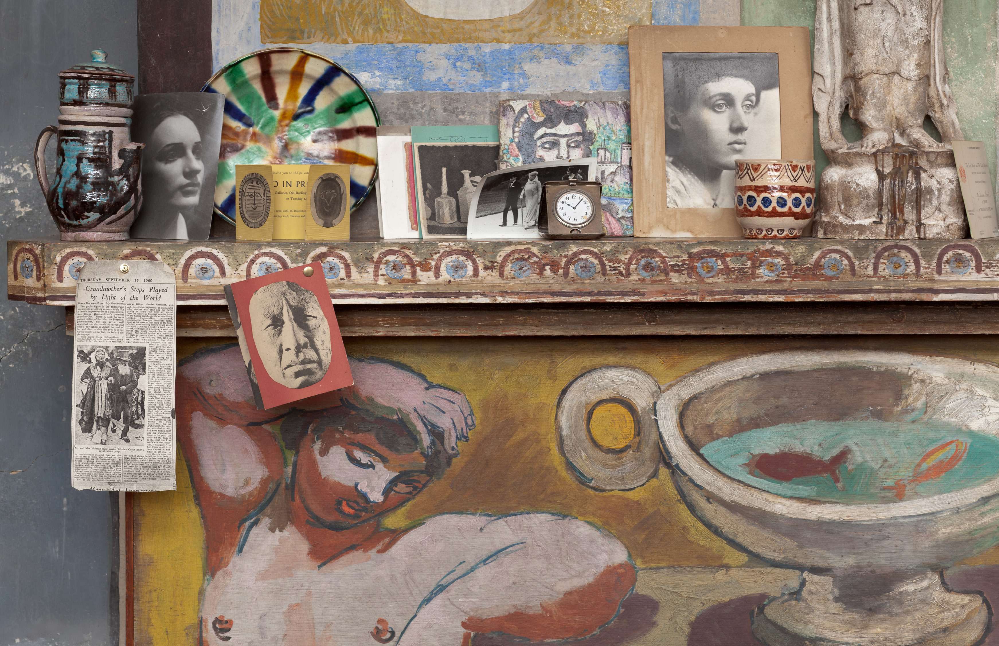 Duncan Grant’s studio at Charleston, the East Sussex farmhouse he shared with Vanessa Bell.