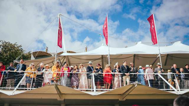 Crowds gather at the Gusbourne Pavilion to watch the equine stars in the parade ring.