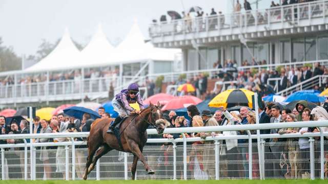 The rain will not stop racegoers enjoying their day!